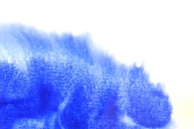 Soyut el boyası beyaz kağıt arkaplan üzerine mavi suluboya sıçrama, Yaratıcı Tasarım Şablonları