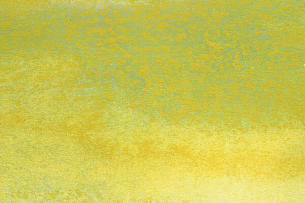 Abstract hand painted yellow green watercolor splash on white paper background, Creative Design Templates