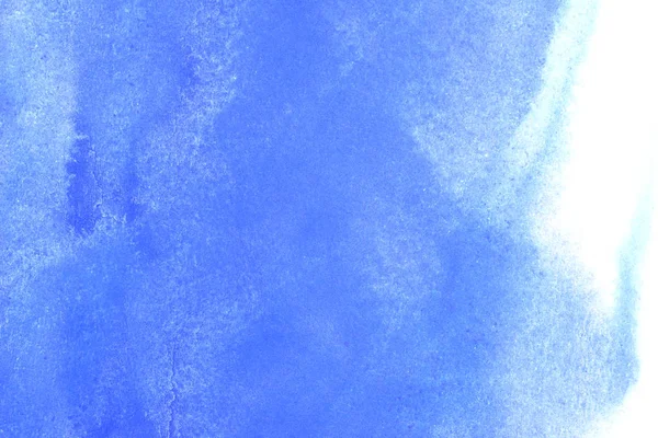 Beyaz arka planda mavi suluboya tam kare görüntü