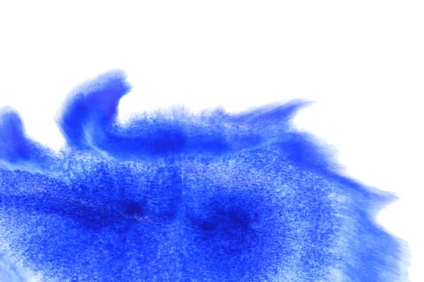 Soyut el boyası beyaz kağıt arkaplan üzerine mavi suluboya sıçrama, Yaratıcı Tasarım Şablonları