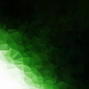 Yeşil Çokgen Mozaik Arkaplan, Yaratıcı Tasarım Şablonları