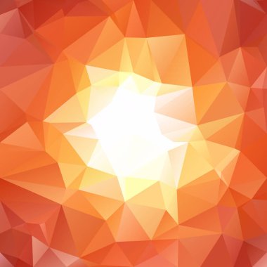 Turuncu poligonal mozaik arka plan yaratıcı tasarım şablonları