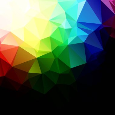 Renkli poligonal mozaik arka plan yaratıcı tasarım şablonları