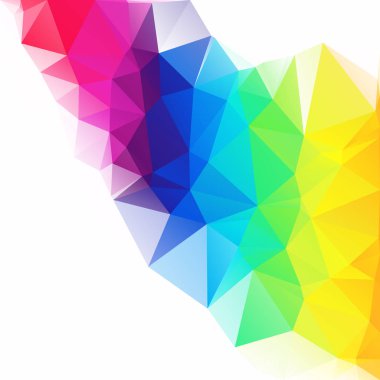 Renkli poligonal mozaik arka plan yaratıcı tasarım şablonları