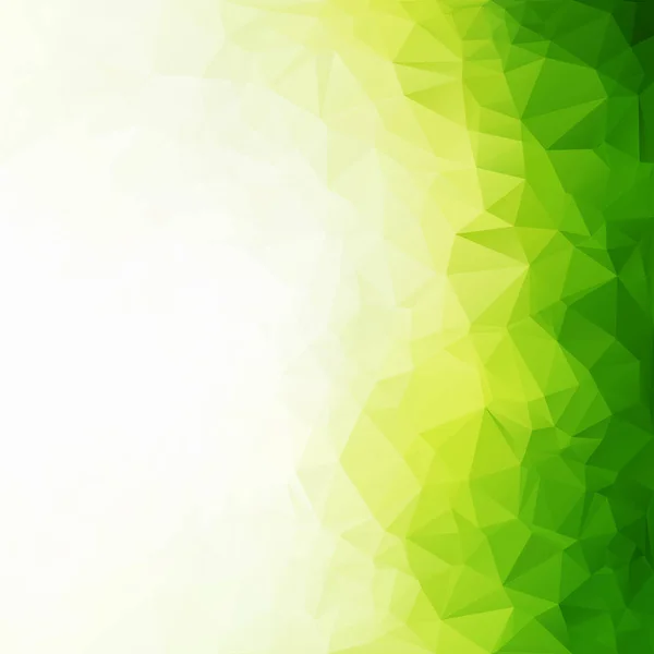Zelené Pozadí Mozaikové Polygonální Kreativní Design Šablony — Stockový vektor