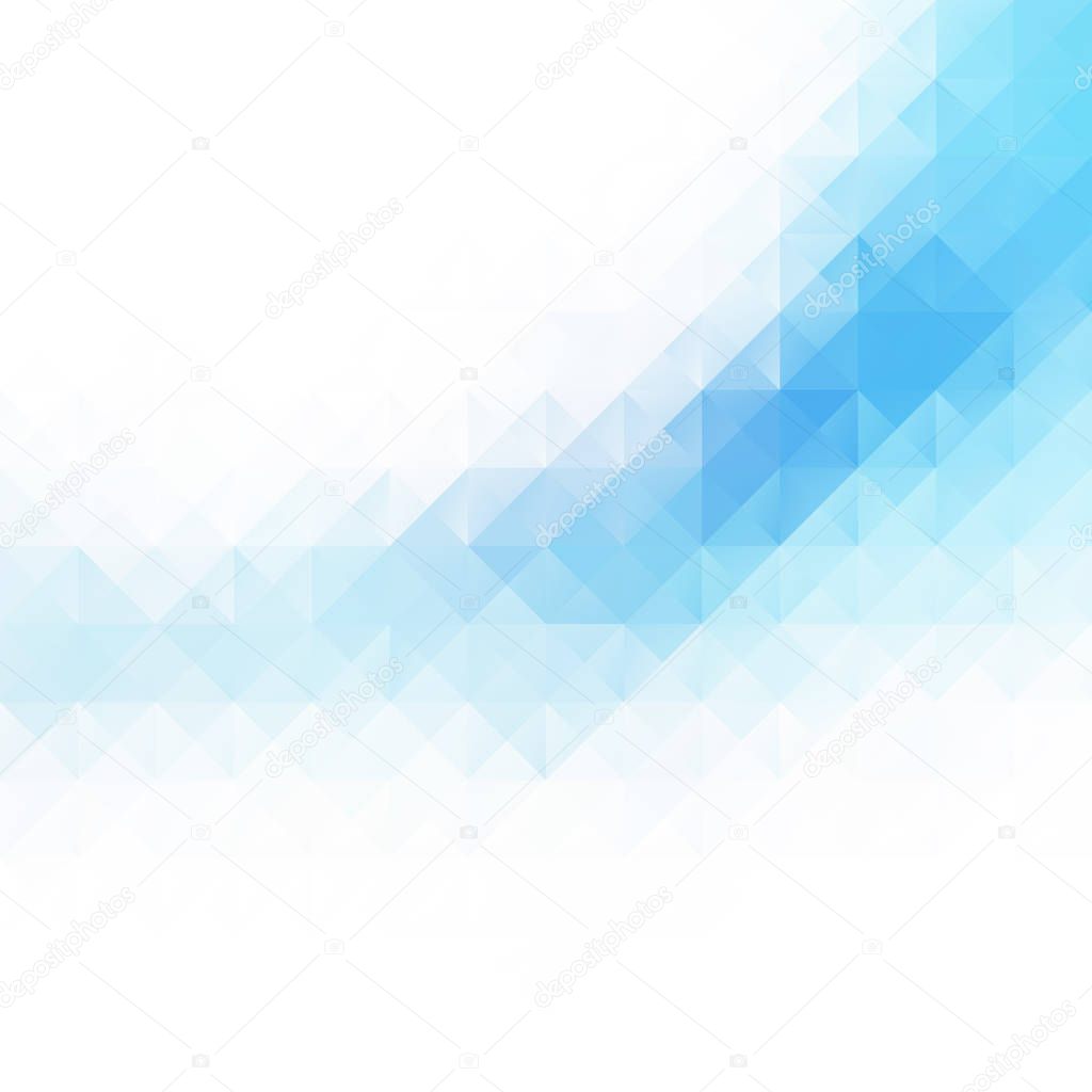 Blue Grid Mosaic Background, Creative Design Templates