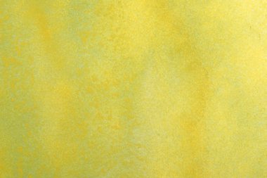 Soyut el boyalı sarı yeşil suluboya splash beyaz kağıt arka planda, yaratıcı tasarım şablonları