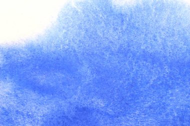 Soyut el boyası beyaz kağıt arkaplan üzerine mavi suluboya sıçrama, Yaratıcı Tasarım Şablonları