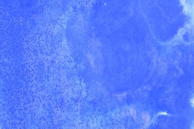 Soyut el boyası beyaz kağıt arkaplan üzerine mavi suluboya sıçrama, Yaratıcı Tasarım Şablonları