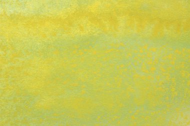 Soyut el boyalı sarı yeşil suluboya splash beyaz kağıt arka planda, yaratıcı tasarım şablonları