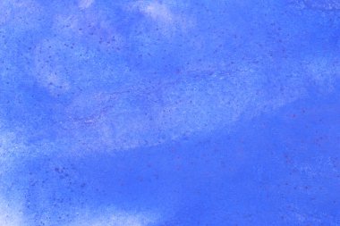 Soyut el boyası beyaz kağıt arkaplan üzerine mavi suluboya sıçrama, Yaratıcı Tasarım Şablonları