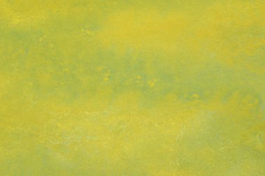 Soyut el boyalı sarı yeşil suluboya splash beyaz kağıt arka planda, yaratıcı tasarım şablonları