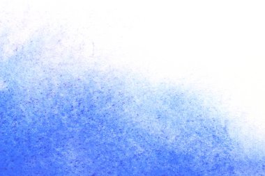 Soyut el boyası beyaz kağıt arkaplan üzerine mavi suluboya sıçrama, Yaratıcı Tasarım Şablonları