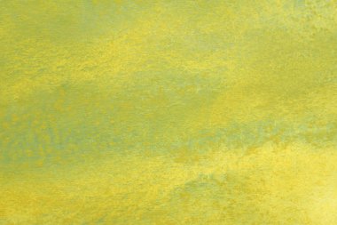 Soyut el boyalı sarı yeşil suluboya splash beyaz kağıt arka planda, yaratıcı tasarım şablonları