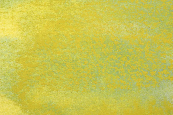 Abstrato Pintado Mão Amarelo Verde Respingo Aquarela Fundo Papel Branco — Fotografia de Stock