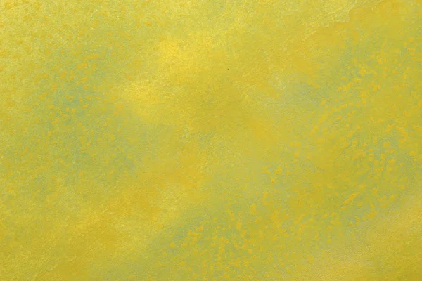 Abstrato Pintado Mão Amarelo Verde Respingo Aquarela Fundo Papel Branco — Fotografia de Stock