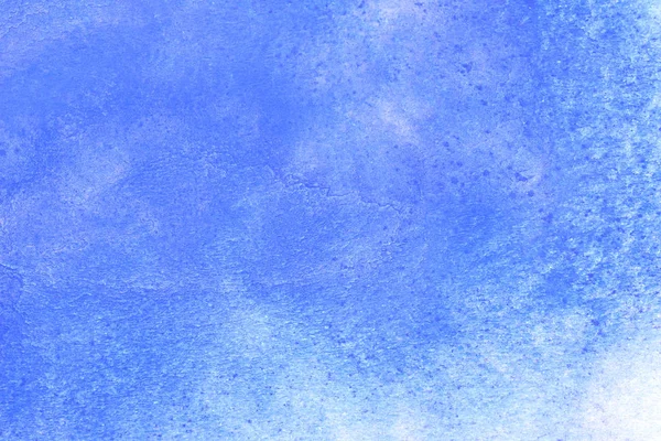 Streszczenie Ręcznie Malowane Niebieski Akwarela Plusk Białym Tle Papieru Creative — Zdjęcie stockowe