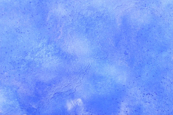 Salpicadura Acuarela Azul Pintada Mano Abstracta Sobre Fondo Papel Blanco —  Fotos de Stock