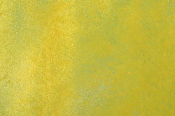 Abstrato Pintado Mão Amarelo Verde Respingo Aquarela Fundo Papel Branco — Fotografia de Stock