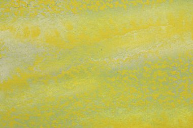 Soyut el boyalı sarı yeşil suluboya splash beyaz kağıt arka planda, yaratıcı tasarım şablonları