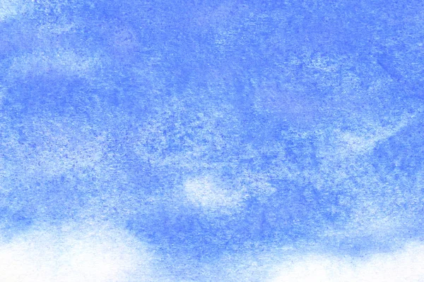 Abstrato Pintado Mão Respingo Aquarela Azul Fundo Papel Branco Modelos — Fotografia de Stock