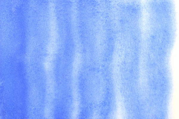 Salpicadura Acuarela Azul Pintada Mano Abstracta Sobre Fondo Papel Blanco —  Fotos de Stock