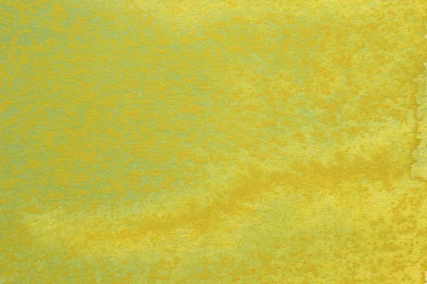 Абстрактна Рука Пофарбована Жовтий Зелений Акварельний Сплеск Фоні Білого Паперу — стокове фото