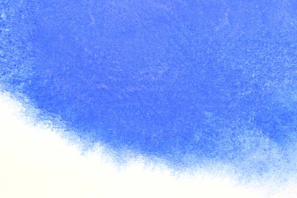 Salpicadura Acuarela Azul Pintada Mano Abstracta Sobre Fondo Papel Blanco —  Fotos de Stock