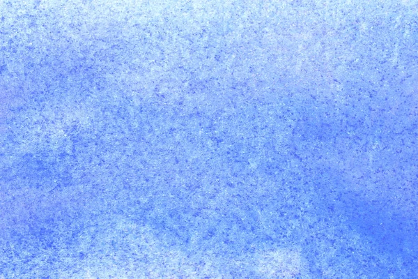 Aquarelle Bleue Peinte Main Abstraite Éclaboussure Sur Fond Papier Blanc — Photo