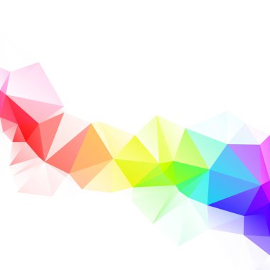 Renkli poligonal mozaik arka plan yaratıcı tasarım şablonları