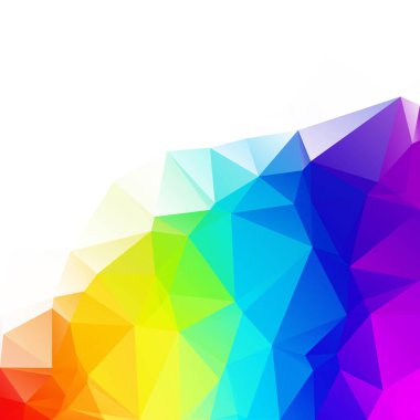 Renkli poligonal mozaik arka plan yaratıcı tasarım şablonları