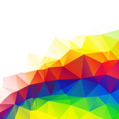 Renkli poligonal mozaik arka plan yaratıcı tasarım şablonları