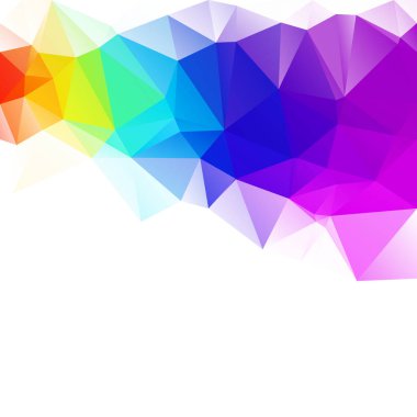 Renkli poligonal mozaik arka plan yaratıcı tasarım şablonları