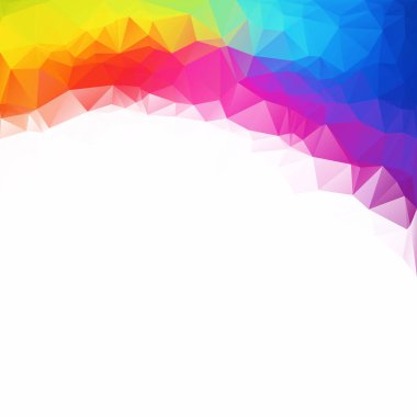 Renkli poligonal mozaik arka plan yaratıcı tasarım şablonları