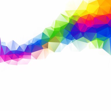 Renkli poligonal mozaik arka plan yaratıcı tasarım şablonları