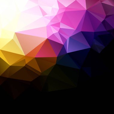 Renkli poligonal mozaik arka plan yaratıcı tasarım şablonları