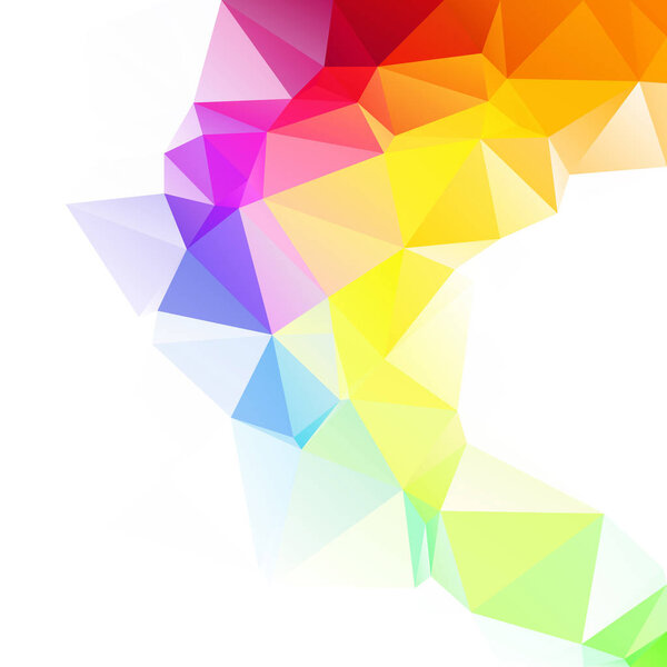 Colorful Polygonal Mosaic Background, Creative Design Templates