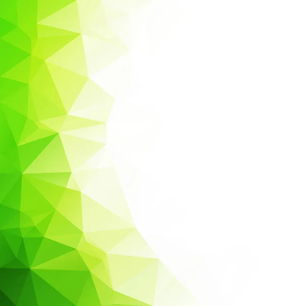 緑の多角形の背景 創造的なデザインテンプレート — ストックベクタ