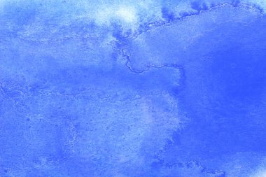 Soyut el boyası beyaz kağıt arkaplan üzerine mavi suluboya sıçrama, Yaratıcı Tasarım Şablonları