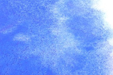 Soyut el boyası beyaz kağıt arkaplan üzerine mavi suluboya sıçrama, Yaratıcı Tasarım Şablonları