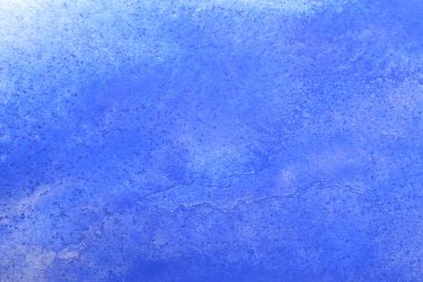 Soyut el boyası beyaz kağıt arkaplan üzerine mavi suluboya sıçrama, Yaratıcı Tasarım Şablonları