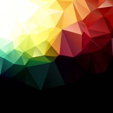 Renkli poligonal mozaik arka plan yaratıcı tasarım şablonları