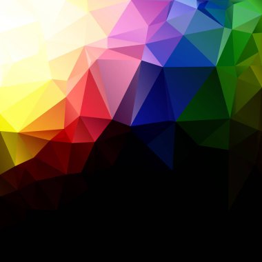 Renkli poligonal mozaik arka plan yaratıcı tasarım şablonları