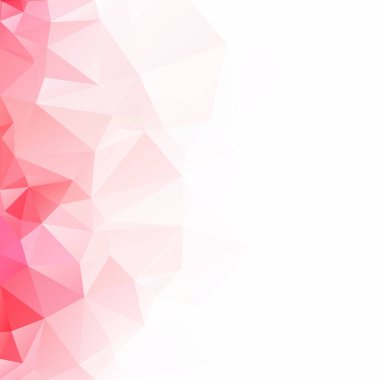 Kırmızı Çokgen Mozaik Arkaplan, Yaratıcı Tasarım Şablonları