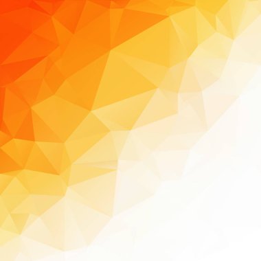 Turuncu poligonal mozaik arka plan yaratıcı tasarım şablonları