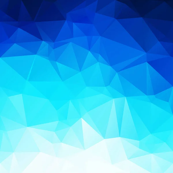 Fundo de mosaico poligonal azul, modelos de design criativo — Vetor de Stock