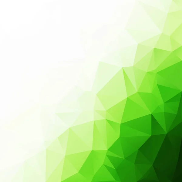 Fundo poligonal verde, modelos de design criativo — Vetor de Stock