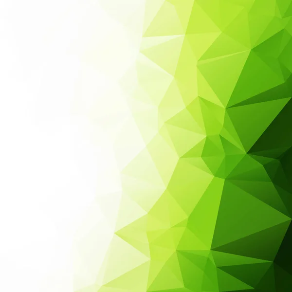 Grüner polygonaler Hintergrund, kreative Design-Vorlagen — Stockvektor
