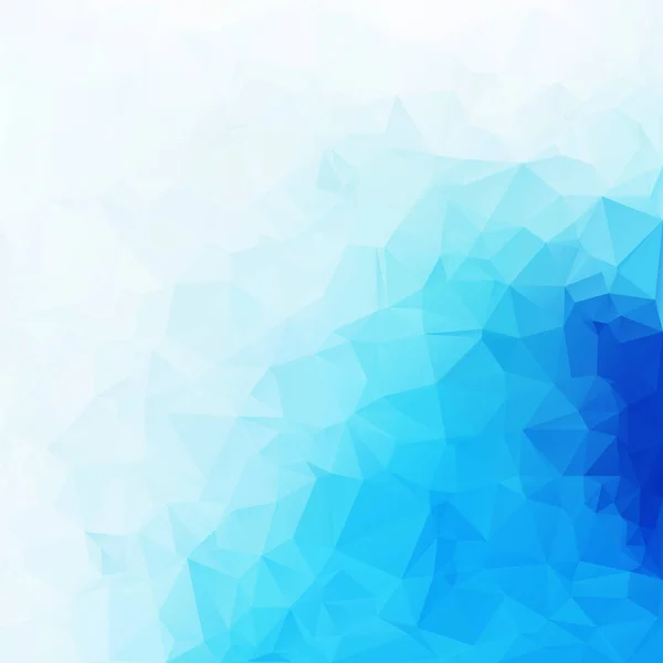 파란 폴리곤 모자이크 배경, 창조적 인 설계 템플릿 — 스톡 벡터