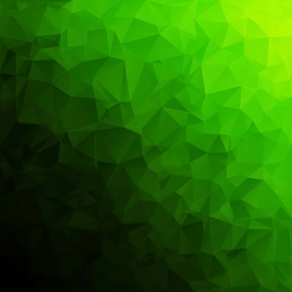 Grüner polygonaler Mosaik-Hintergrund, kreative Design-Vorlagen — Stockvektor